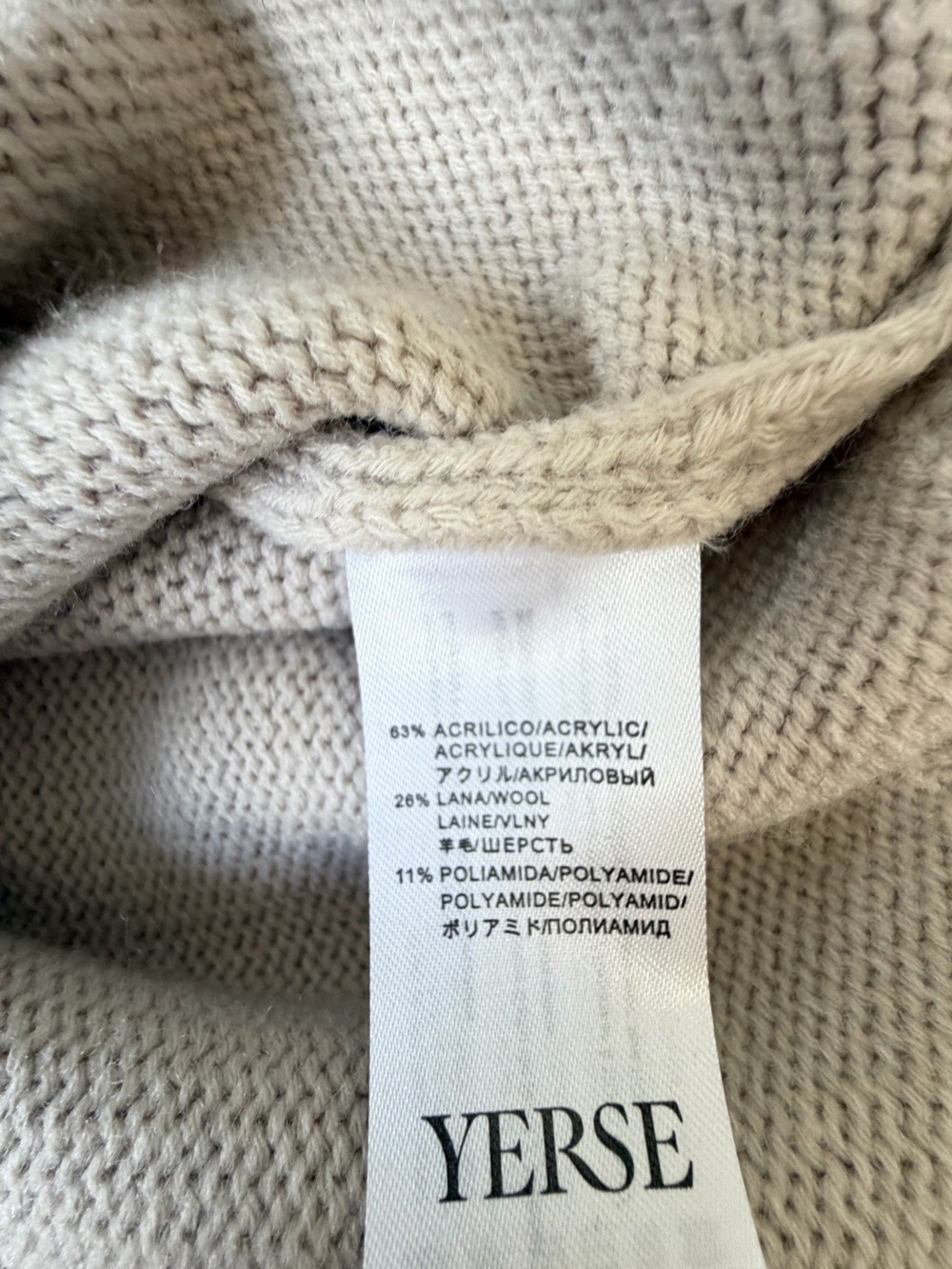 Yerse Nordic Fair Isle Wool Blend Knit Cardigan Size M - Picture 7 of 10